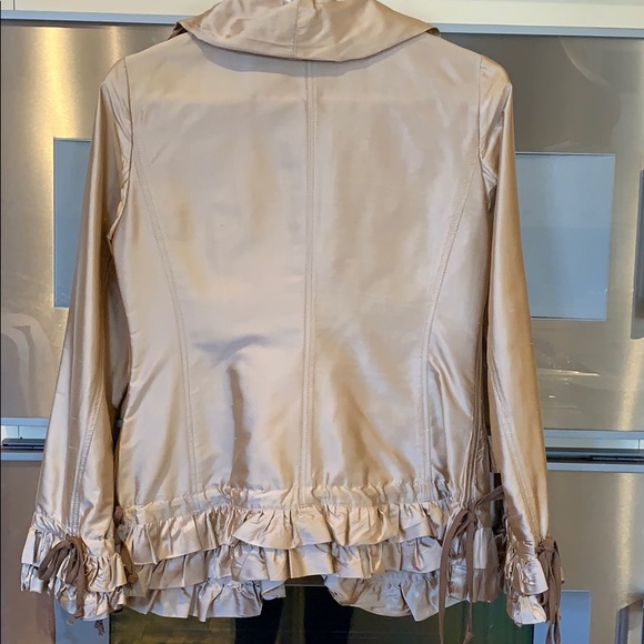 Gold Cheby Italy Silk Jacket - Picture 5 of 7